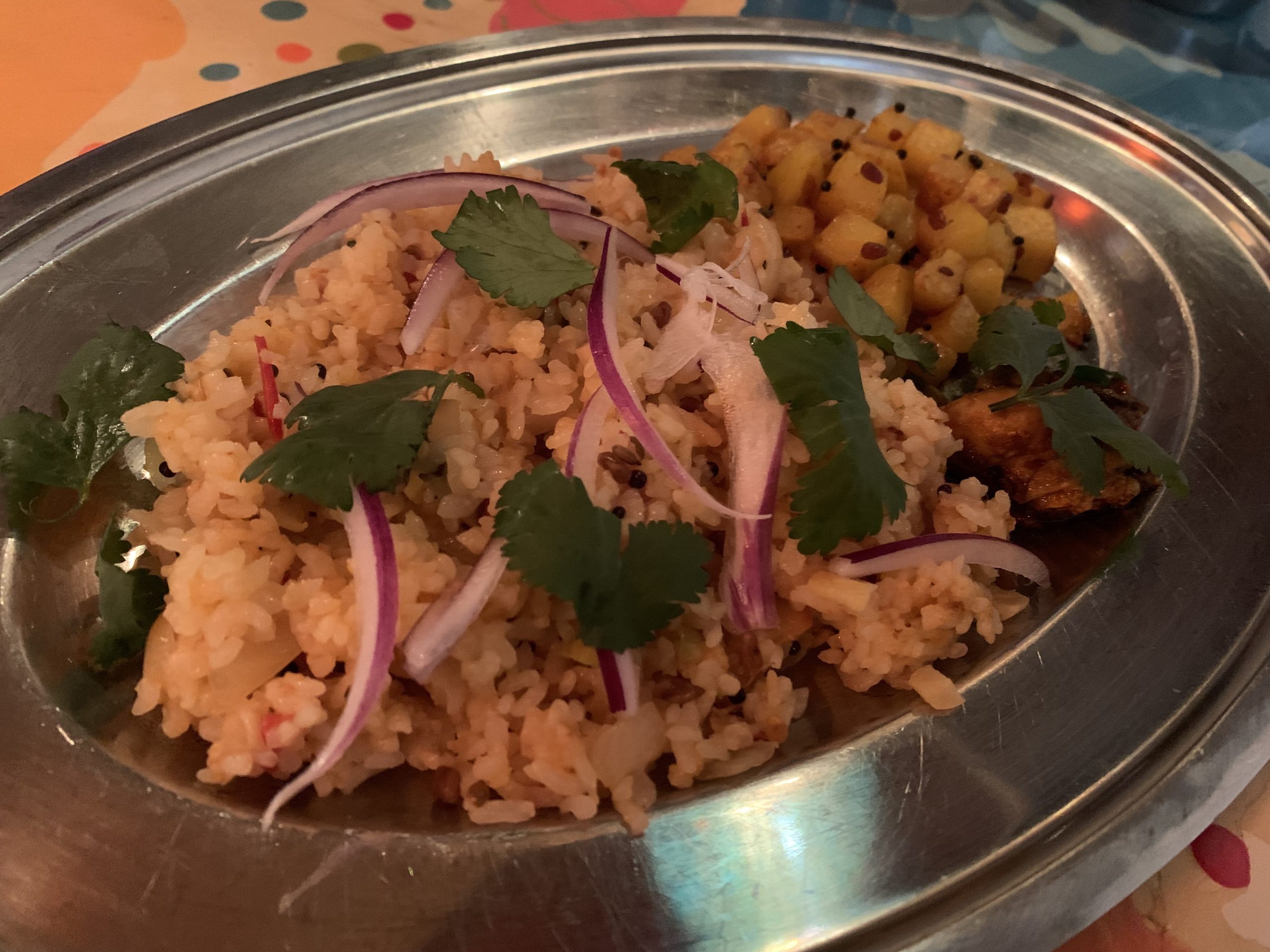 牡蠣のアチャール炒飯