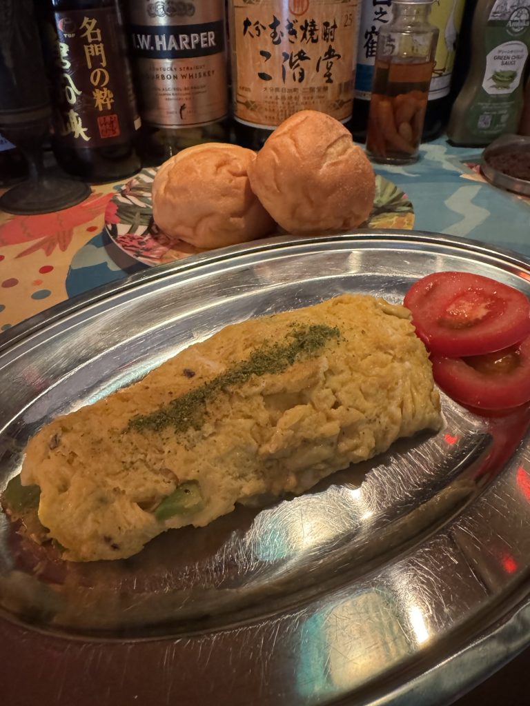 カレーリーフソルトアボカドオムレツ