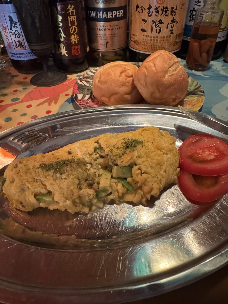 カレーリーフソルトアボカドオムレツ