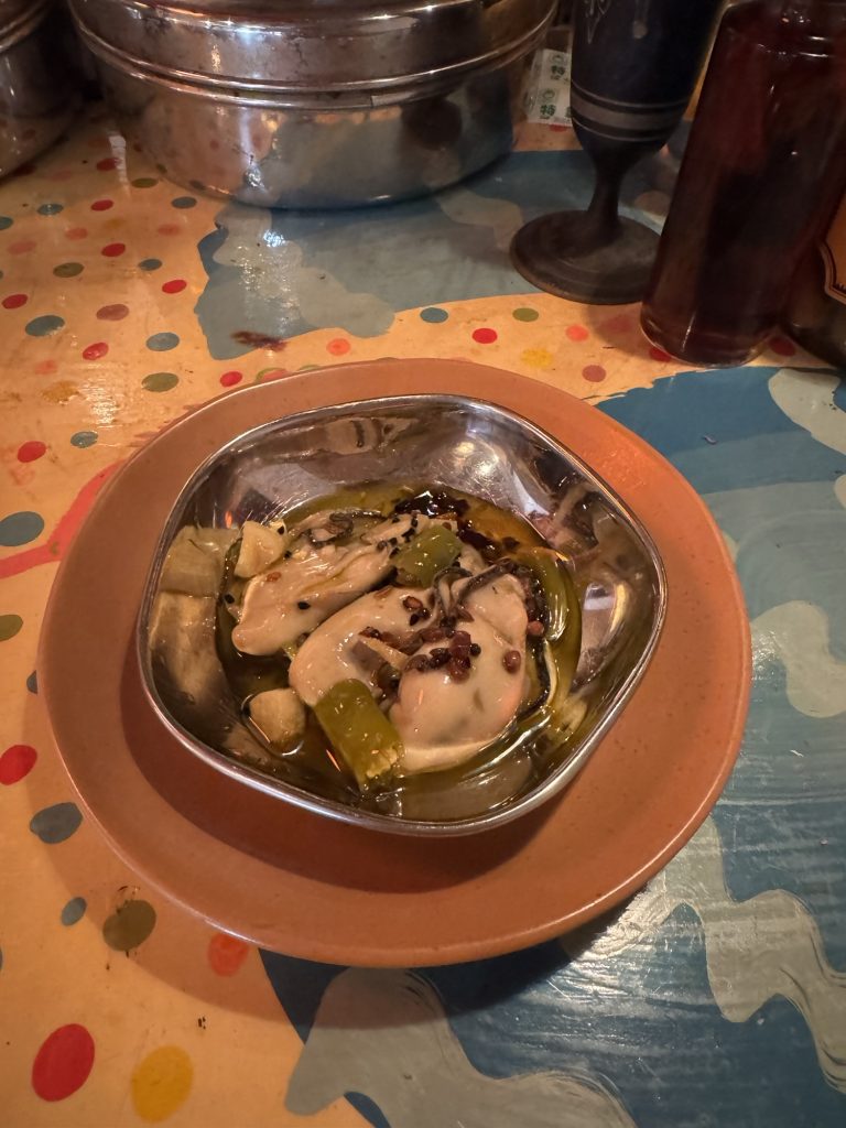 牡蠣のスパイスオイル煮