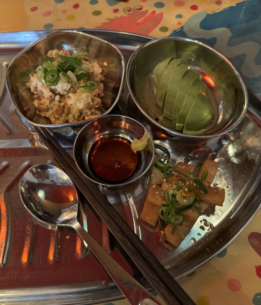 納豆と卵と豆腐のふわふわ炒め