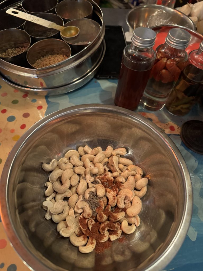 カシューナッツのスパイスフライ