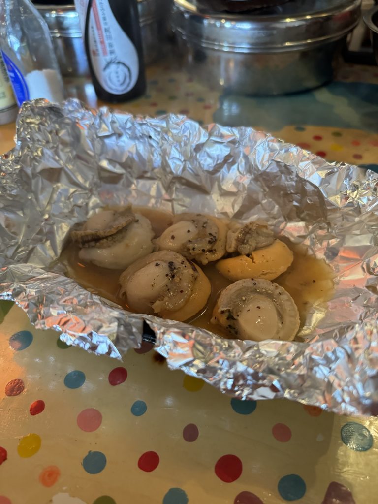 ホタテのバター醤油ホイル焼き