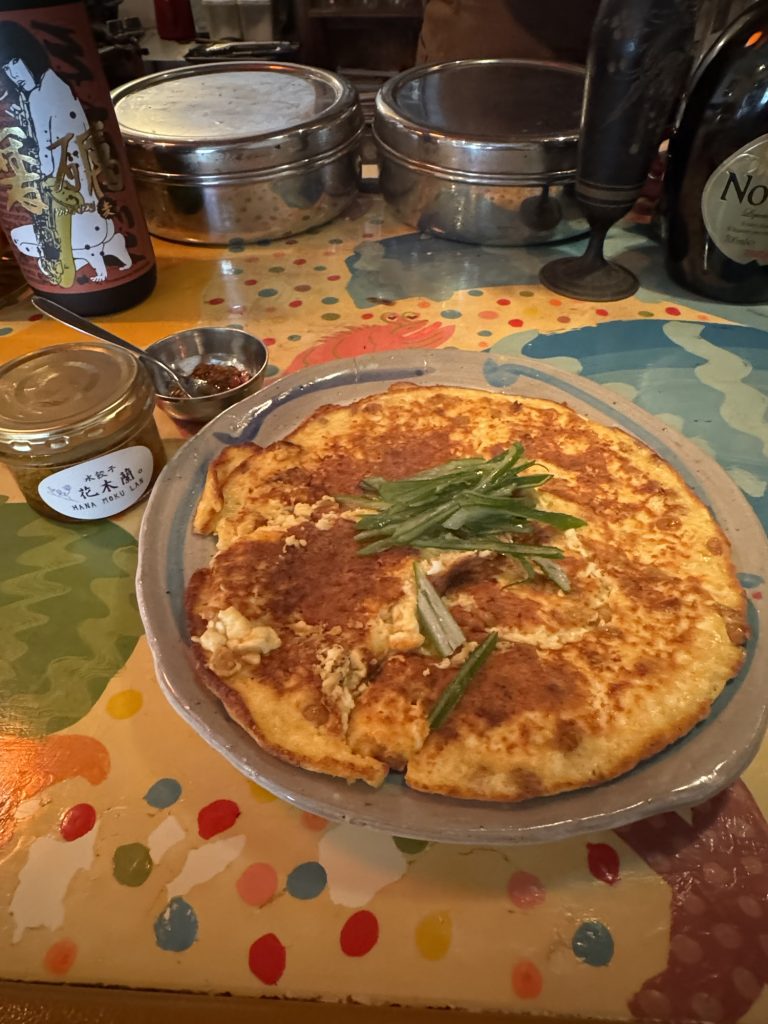納豆と豆腐のふわふわ卵焼き