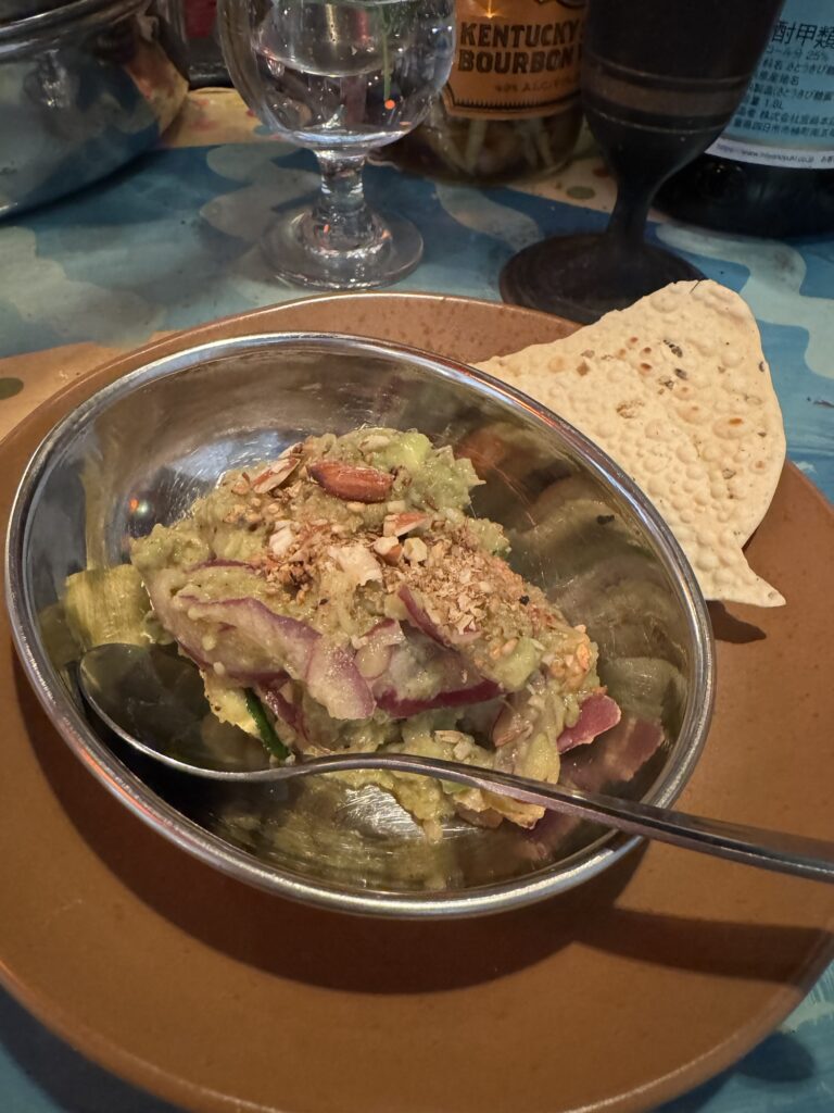 アボカドとデュカのスパイスディップ