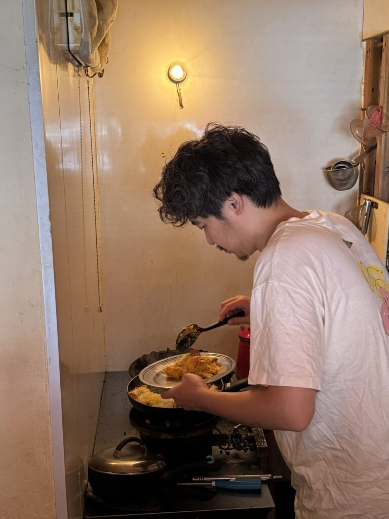 卵とじゃがいものビリヤニ