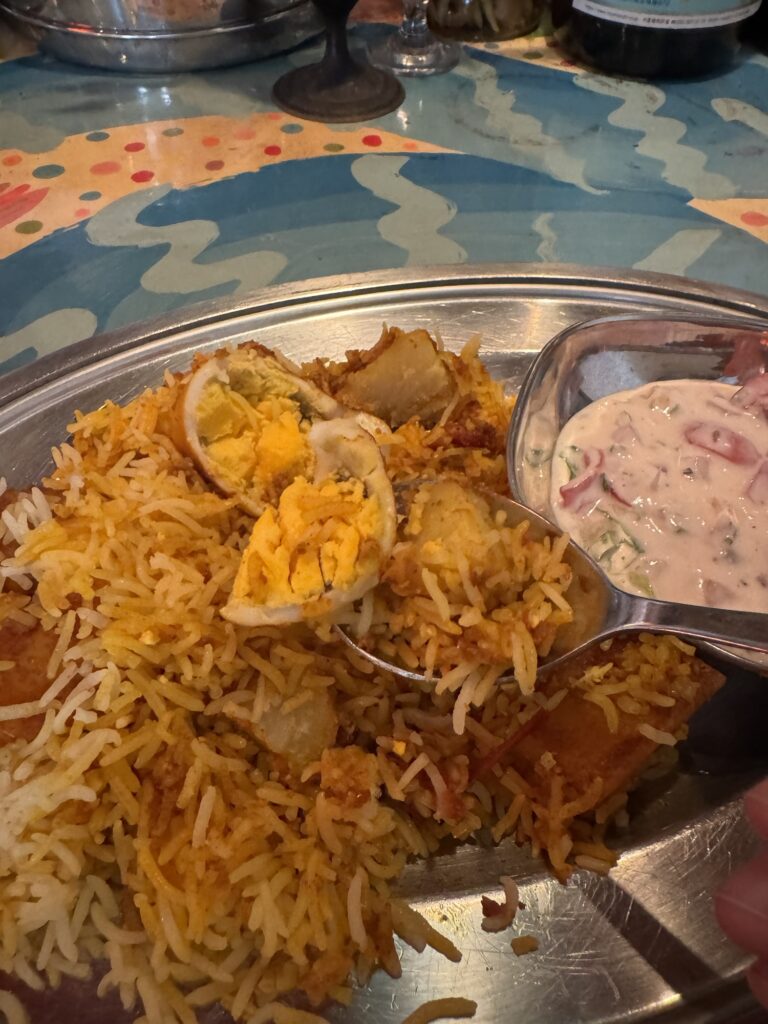 卵とじゃがいものビリヤニ